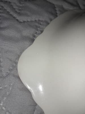 Taylor Smith English Abbey Red Round Bread Butter Serving Plate Transferware HTF - Thumbnail 5