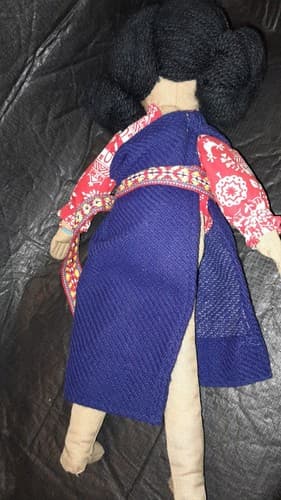 Native American Indian Doll Cloth Yarn Hair In Buns Rag Doll 16” - Thumbnail 5