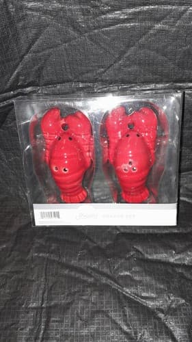 Destination Holiday Lobster Crawfish Salt and Pepper Shakers Crawfish Boil - Thumbnail 2