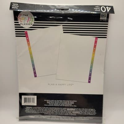 Happy Planner Paper Pack 40 Sheets Dot Grid Refill Me & My Big Ideas MAMBI - Thumbnail 3