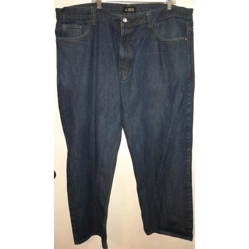 Access Apparel Mens Denim Blue Jeans 48x32 (49.5"x30") 5 pockets Good Jeans - Image 1