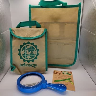 Melissa & Doug Let’s Explore Kids Nature Kit 2x Bag Magnifying Glass Replacement - Thumbnail 2