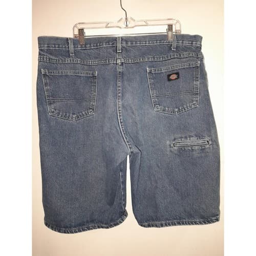 2 Pairs Dickies Workwear Blue Jean Shorts Men's Sz 42 Denim Regular Fit 44x11.25 - Thumbnail 10