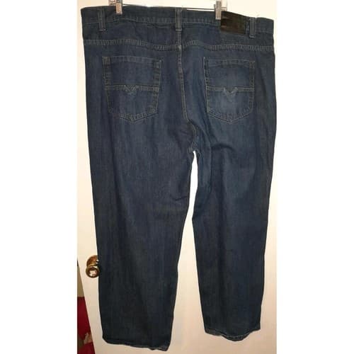 Access Apparel Mens Denim Blue Jeans 48x32 (49.5"x30") 5 pockets Good Jeans - Thumbnail 6