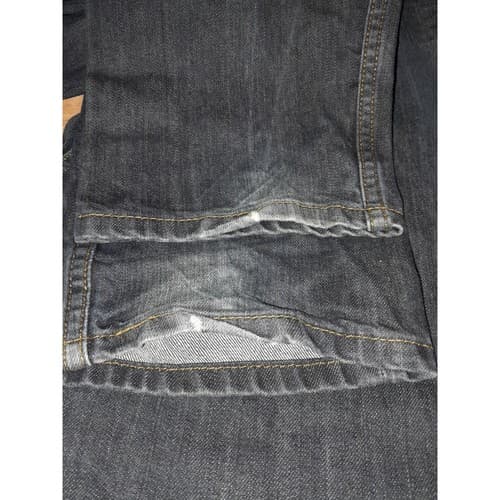 Levis 502 Jeans Men 36"x30" Blue Regular Fit Dark Wash Denim Pants (38.5"x28.5") - Thumbnail 12