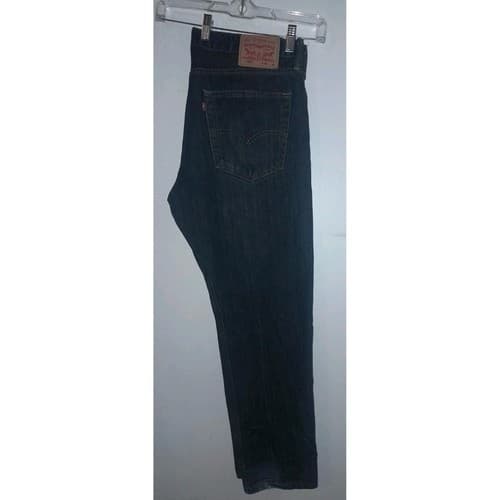 Levis 502 Jeans Men 36"x30" Blue Regular Fit Dark Wash Denim Pants (38.5"x28.5") - Thumbnail 11