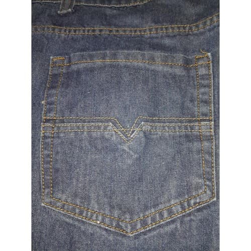 Access Apparel Mens Denim Blue Jeans 48x32 (49.5"x30") 5 pockets Good Jeans - Thumbnail 8