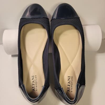 Alfani Step N Flex Cap Toe Ballet Flats Navy Blue Women’s Size 8 Comfort Shoes - Thumbnail 7