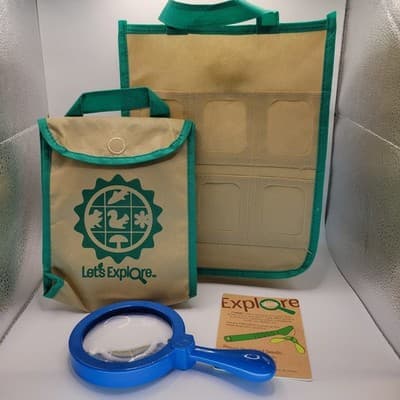 Melissa & Doug Let’s Explore Kids Nature Kit 2x Bag Magnifying Glass Replacement - Image 1