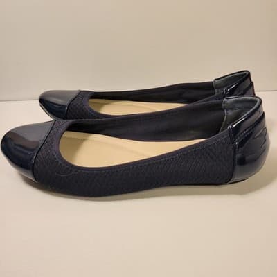 Alfani Step N Flex Cap Toe Ballet Flats Navy Blue Women’s Size 8 Comfort Shoes - Thumbnail 6