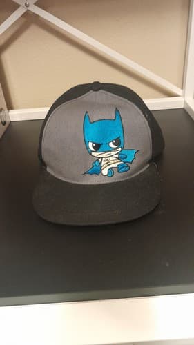 Batman Six Flags Snapback Hat Baseball Cap DC Superhero Embroidered Exclusive - Image 1