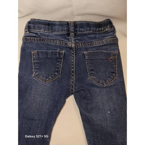 Zara Baby Girl Denim Makers Skinny Blue Jeans Size 9-12 Months Trendy soft Cute! - Thumbnail 4