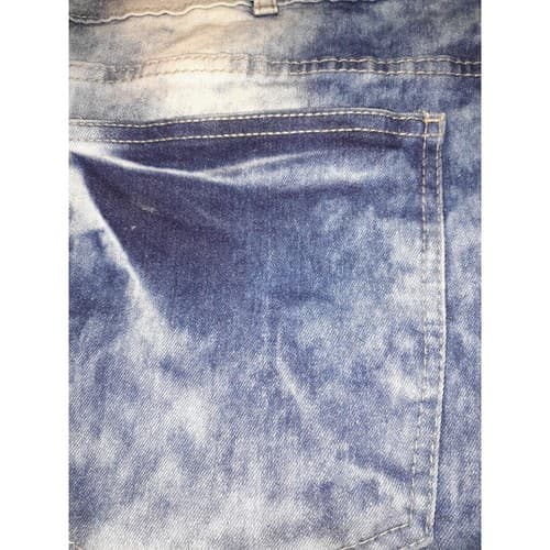 GS-115 Jeans Mens 48"x32" Blue Acid Wash Distressed Denim Baggy Hip-Hop Jeans - Thumbnail 10