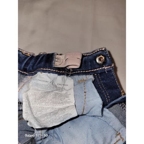 Zara Baby Girl Denim Makers Skinny Blue Jeans Size 9-12 Months Trendy soft Cute! - Thumbnail 7