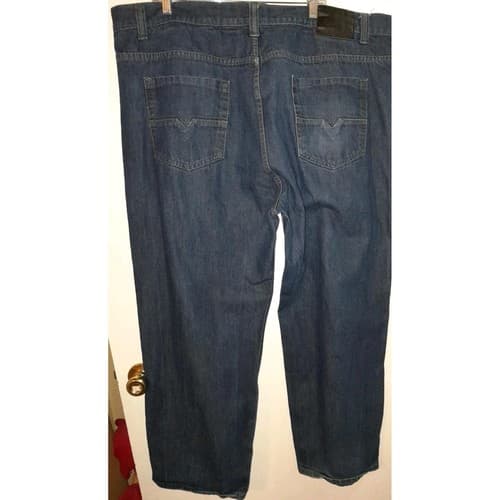 Access Apparel Mens Denim Blue Jeans 48x32 (49.5"x30") 5 pockets Good Jeans - Thumbnail 5