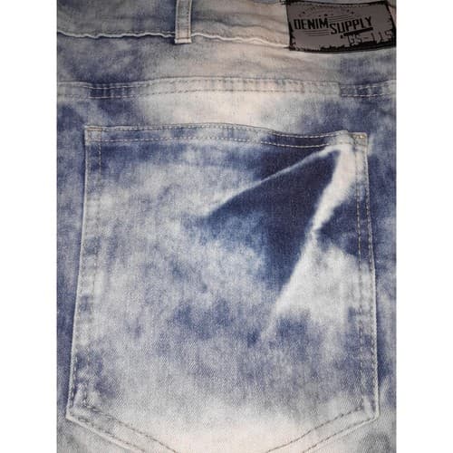 GS-115 Jeans Mens 48"x32" Blue Acid Wash Distressed Denim Baggy Hip-Hop Jeans - Thumbnail 9