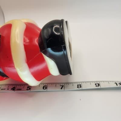 Vtg 1960s Santa Claus Blow Mold 7.5" Plastic Figurine Lantern Christmas Decor - Thumbnail 8