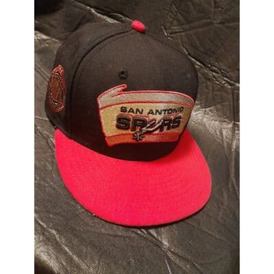 San Antonio Spurs NBA Snapback Hat Black Red Basketball Fan Gear - Thumbnail 2