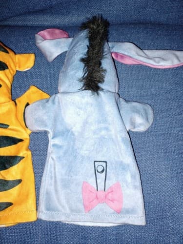 Disney 2 Hand Puppets Tigger and Eeyore Puppet Winnie the Pooh Plush 9.5" Set 2 - Thumbnail 5