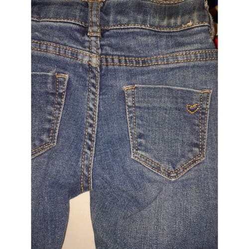 Zara Baby Girl Denim Makers Skinny Blue Jeans Size 9-12 Months Trendy soft Cute! - Thumbnail 5
