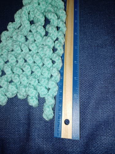 New Handmade 11" Tall Crochet Octopus Teal / Blue / Green - Thumbnail 4