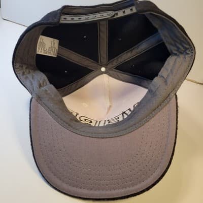 WEIRD Snapback Hat Black Gray White Embroidered Adjustable Cap Wool Blend Unisex - Thumbnail 6