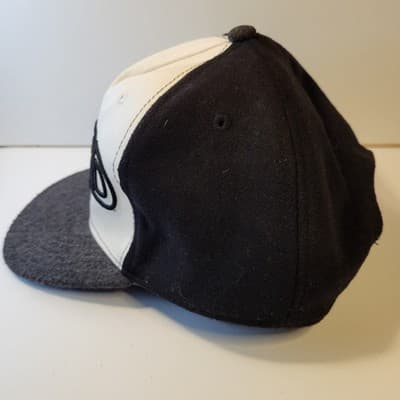 WEIRD Snapback Hat Black Gray White Embroidered Adjustable Cap Wool Blend Unisex - Thumbnail 4