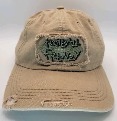 Football Frenzy Distressed Hat | Air force Clubs Vtg Look Grunge Streetwear Cap - Image 1