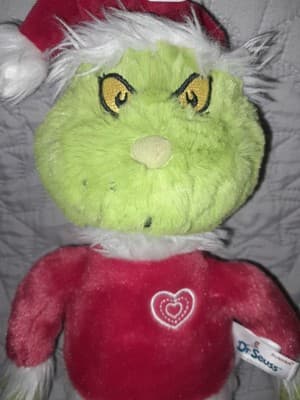 World Grinch Plush in Santa Suit Stuffed Animal 16" Dr. Seuss 2018 Aurora - Thumbnail 3