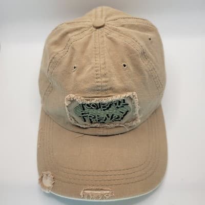 Football Frenzy Distressed Hat | Air force Clubs Vtg Look Grunge Streetwear Cap - Thumbnail 3