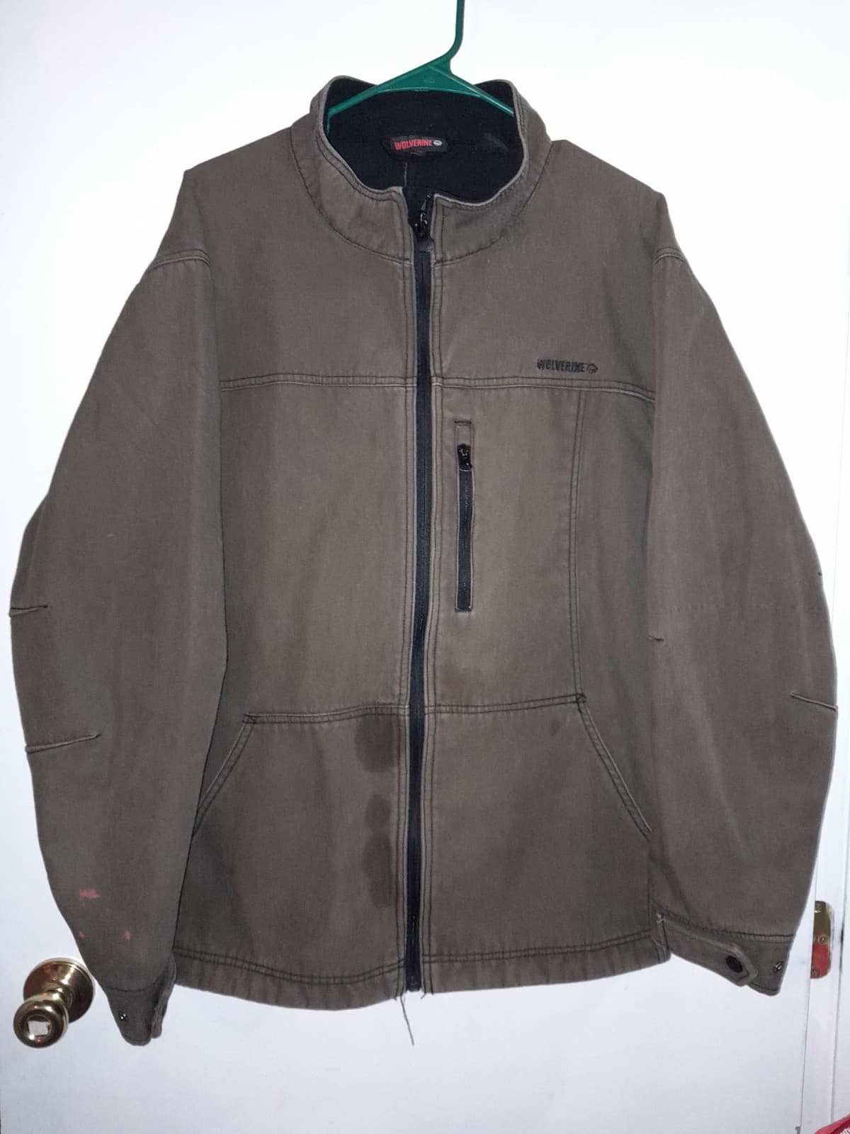 Wolverine Men’s Canvas Work Jacket Brown Cotton XLT 54" Chest READ - Image 1