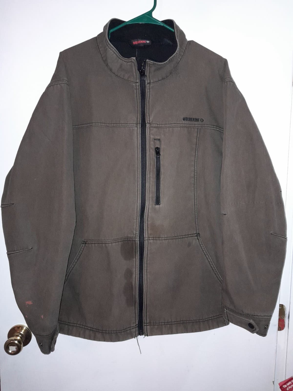 Wolverine Men’s Canvas Work Jacket Brown Cotton XLT 54" Chest READ - Thumbnail 2