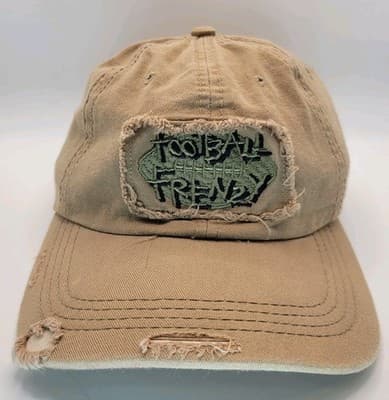 Football Frenzy Distressed Hat | Air force Clubs Vtg Look Grunge Streetwear Cap - Thumbnail 2