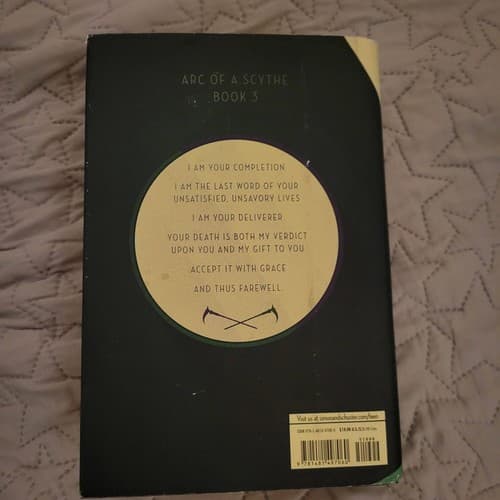 The Toll Neal Shusterman Arc of a Scythe 3 First Edition 2019 HC DJ - Thumbnail 4