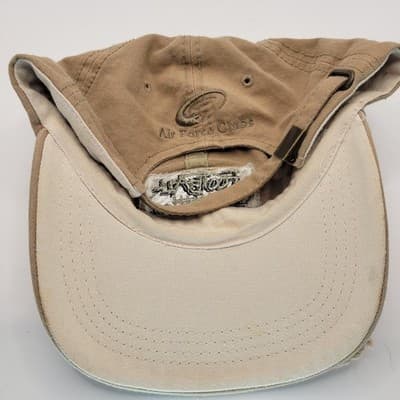 Football Frenzy Distressed Hat | Air force Clubs Vtg Look Grunge Streetwear Cap - Thumbnail 9