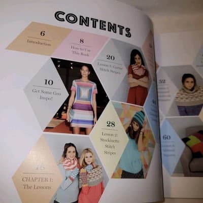 Geo Knits by Mary Jane Mucklestone Knitting Pattern Book 10 lessons & projects - Thumbnail 6