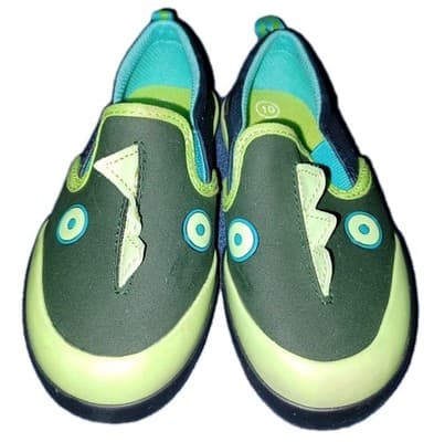 Cat & Jack Xander Toddler Boy Dino Slip-On Sneakers Green Size 10 - Image 1