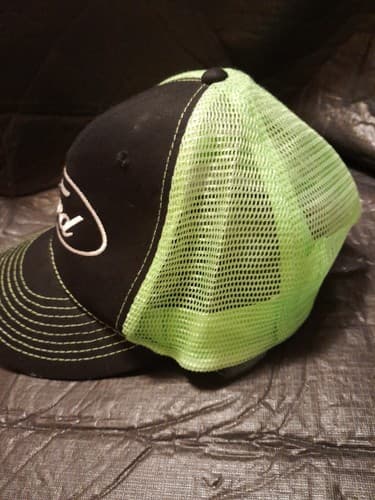 Ford Men’s Logo Green & Black Mesh Adjustable Trucker Hat Cap - Thumbnail 5