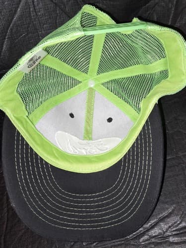 Ford Men’s Logo Green & Black Mesh Adjustable Trucker Hat Cap - Thumbnail 7