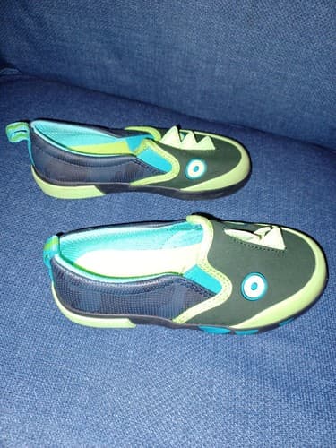 Cat & Jack Xander Toddler Boy Dino Slip-On Sneakers Green Size 10 - Thumbnail 6