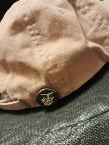 OBEY Worldwide Strapback Hat Pale Pink Embroidered Cotton Cap OSFA - Thumbnail 4