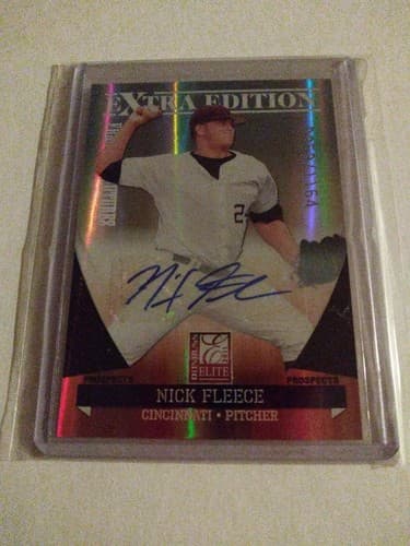 2011 Panini Elite Extra Edition Nick Fleece Auto #0358/1164 Cincinnati - Image 1