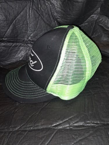 Ford Men’s Logo Green & Black Mesh Adjustable Trucker Hat Cap - Thumbnail 6