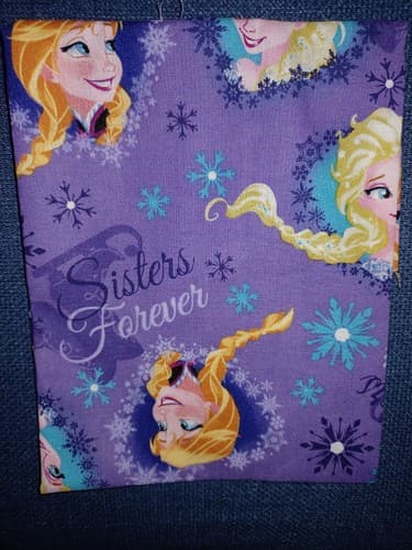 Frozen Sisters Forever Fat Quarter 18x21 Cotton Fabric Anna & Elsa New - Thumbnail 2