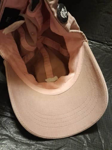 OBEY Worldwide Strapback Hat Pale Pink Embroidered Cotton Cap OSFA - Thumbnail 5