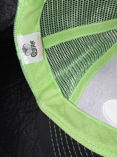 Ford Men’s Logo Green & Black Mesh Adjustable Trucker Hat Cap - Thumbnail 8