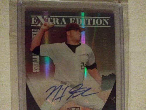 2011 Panini Elite Extra Edition Nick Fleece Auto #0358/1164 Cincinnati - Thumbnail 3