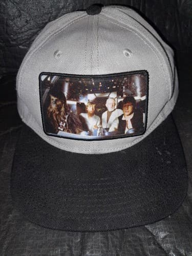 Star Wars Grey Snapback Hat Iconic Scene Patch Lucasfilm Baseball Cap - Thumbnail 2