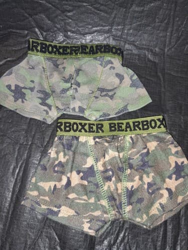 Build-A-Bear Camo Boxer Shorts Set 2 Pair BearBoxers Pajamas Clothes - Thumbnail 4