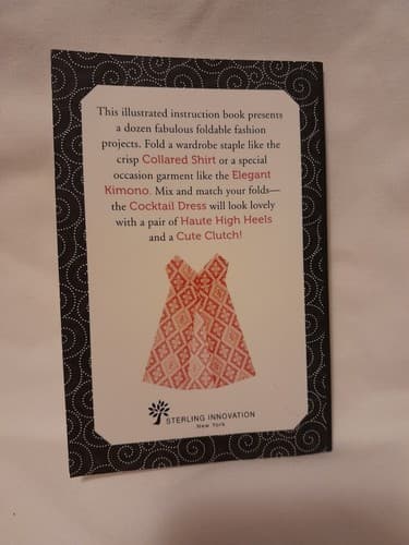 Foldable Fashion Origami Pocket Booklet Illustrated Instruction Guide - Thumbnail 3